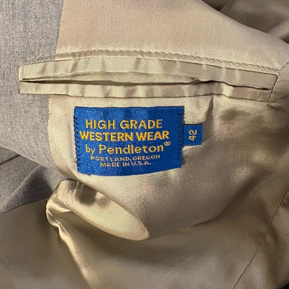 High Grade Western Wear Sports Coat by Pendleton 42R - Picture 7 of 9
